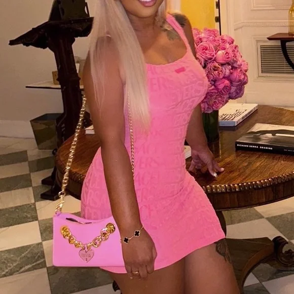 Versace
× Dua Lipa flocked-logo terry minidress - Picture 3 of 3